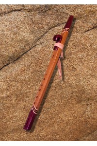 Canary Wood and Purpleheart Native American Style Love Flute
